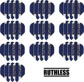 Darts Set - 10 Sets (30 stuks) Ruthless - dart flights - Donkerblauw - darts flights