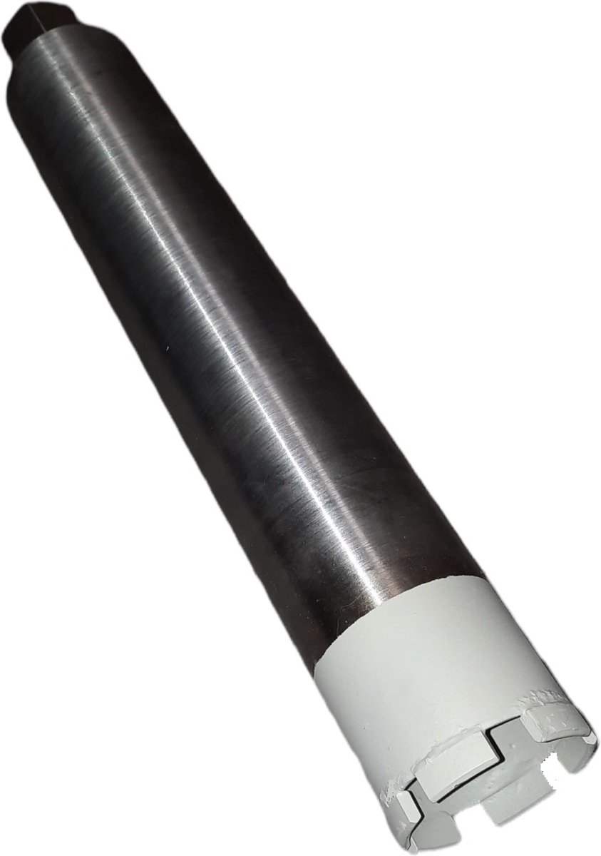 Diamantboor Diamant boor Dia 72mm x 420mm voor nat en droog boorwerk - 1 1/4"UNC - Dunwandig segment boor met Hoekgeslepen diamant boor / snijtanden