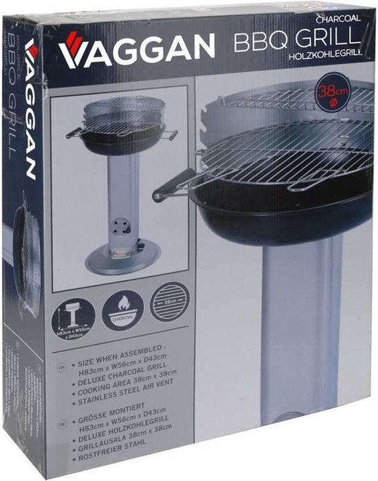 Vaggan RVS luxe barbecue met voorraadrek van Vaggan — afbeelding 3