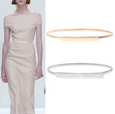 RV Products - Ceinture de taille de Luxe - Couleur or - Riem pour la taille/au milieu - Riem enveloppante - Accessoire de robe pour femme - Ceinture pour femme