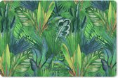 Tapis de souris XXL - Sous-main - Tapis de bureau - Feuilles - Tropical - Motifs - 90x60 cm - Tapis de souris XXL