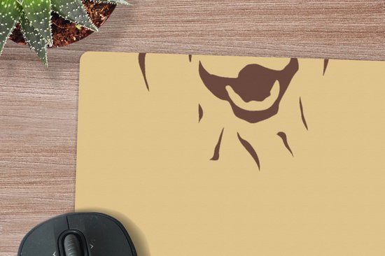 Muismat XXL 120x80 cm - Bureau onderlegger - Bureau mat Hond - Vintage - Patroon - Jongens - Bureaumat - Gaming mousepad xl - Bureaulegger groot - Computer deskmat