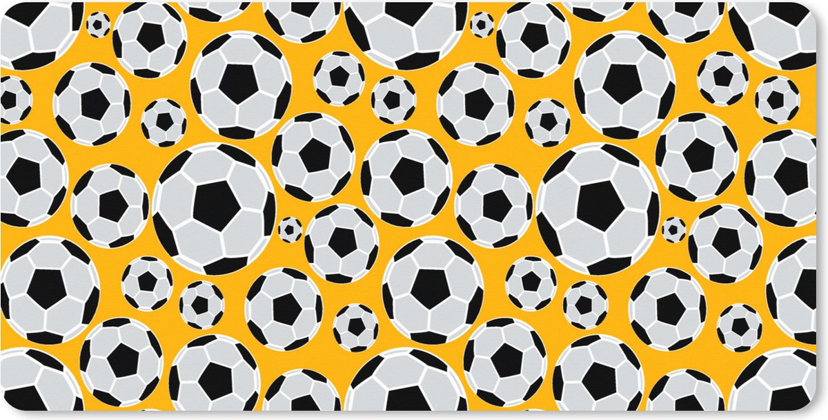 Muismat XXL 90x45 cm - Bureau onderlegger - Bureau mat Patronen - Sport - Voetbal - Jongens - Kinderen - Kids - Jongen - Bureaumat - Gaming mousepad xl - Bureaulegger groot - Computer deskmat