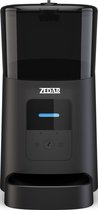 Zedar A600 Automatische Voerbak - Kat en Hond - Voerautomaat met App - 6 L - Zwart