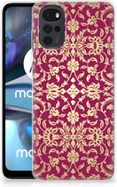 Beschermhoesje Motorola Moto G22 Smartphone hoesje Barok Pink