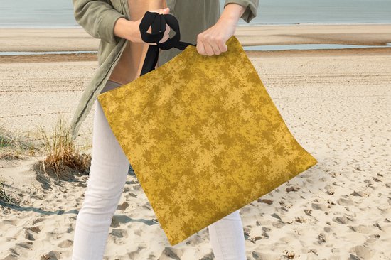 Sac bandoulière - Sac de plage - Shopper Art - Jaune - Symbolisme - Gustav Klimt - 40x40 cm - Sac en coton