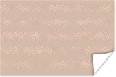 Motif de Luxe de diamants en or rose sur fond rose 30x20 cm - petit