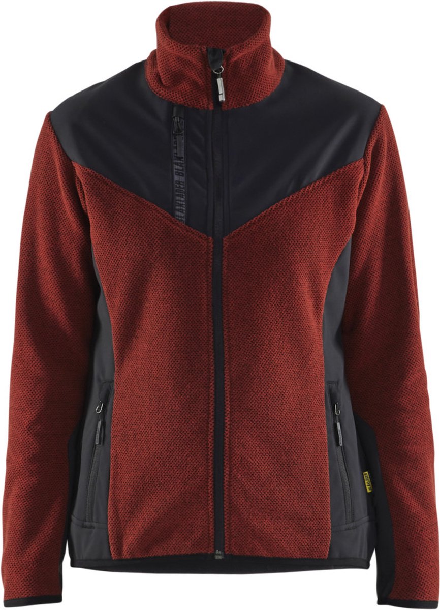 Blaklader 5943-2536 Dames gebreid vest met softshell Gebrand Zwart