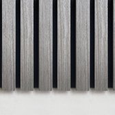 Akoestische panelen - Grey - 240 x 60 cm - Wandpanelen - Akoestische wanddecoratie - De Woontrend van 2024