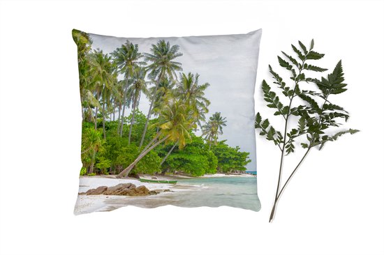 Coussins décoratifs - Oreillers Salon - 60x60 cm - Palmiers - Plage - Été - Tropical