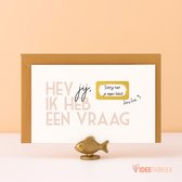 Ideefabriek - Kraskaart - Getuigen vragen huwelijk - Ceremoniemeester vragen - Meter vragen - Peter vragen - Zwangerschap Aankondiging - Ik heb een vraag - A6 - 3 stuks met enveloppen