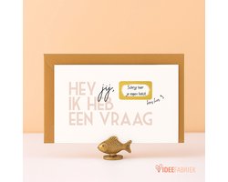 Ideefabriek - Kraskaart - Getuigen vragen huwelijk - Ceremoniemeester vragen - Meter vragen - Peter vragen - Zwangerschap Aankondiging - Ik heb een vraag - A6 - 3 stuks met enveloppen