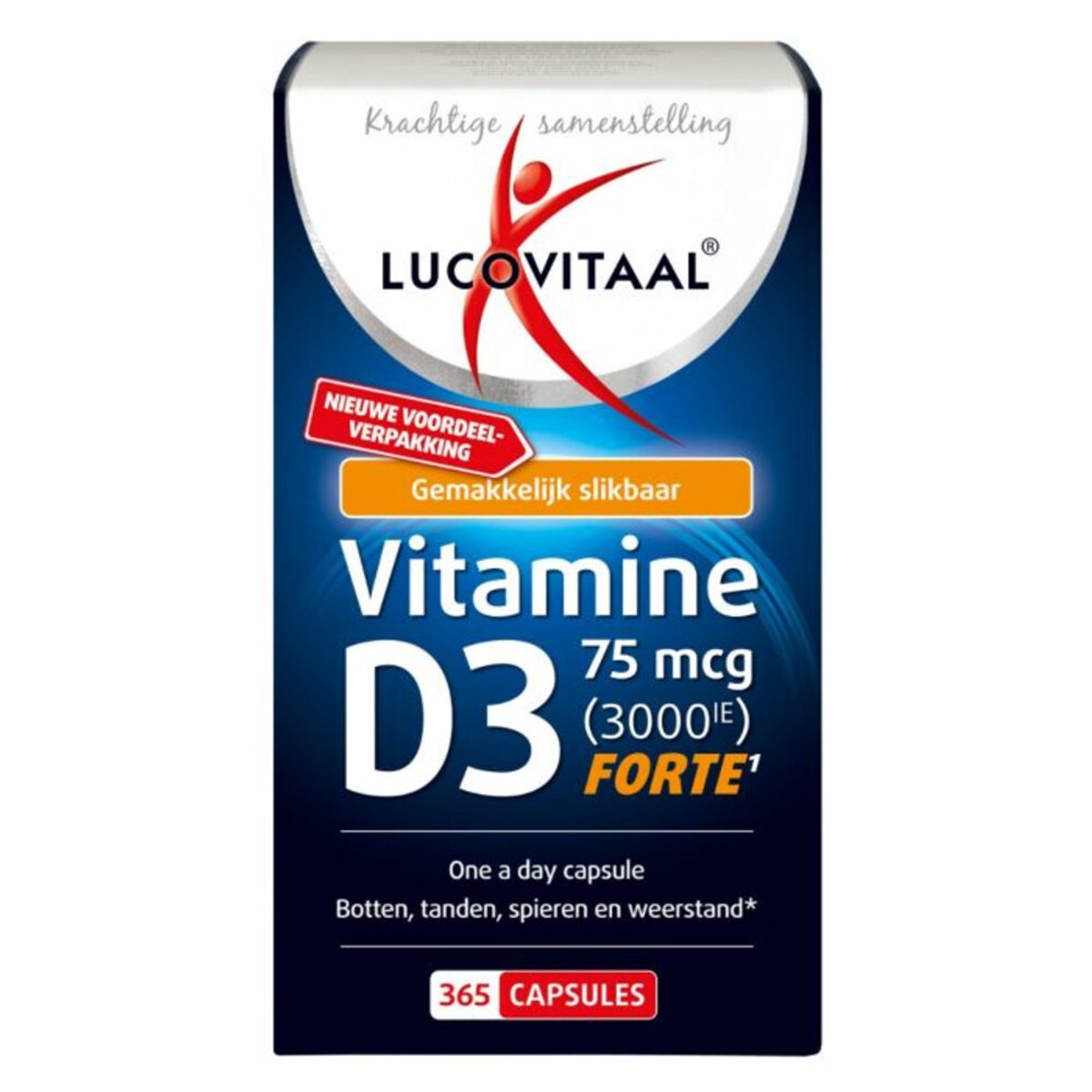Lucovitaal Vitamine D3 75mcg Forte - 3 x 365 capsules - Voordeelverpakking