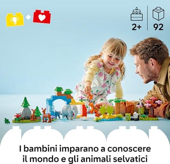 LEGO DUPLO Stad 3-in-1 families van wilde dieren - 10446