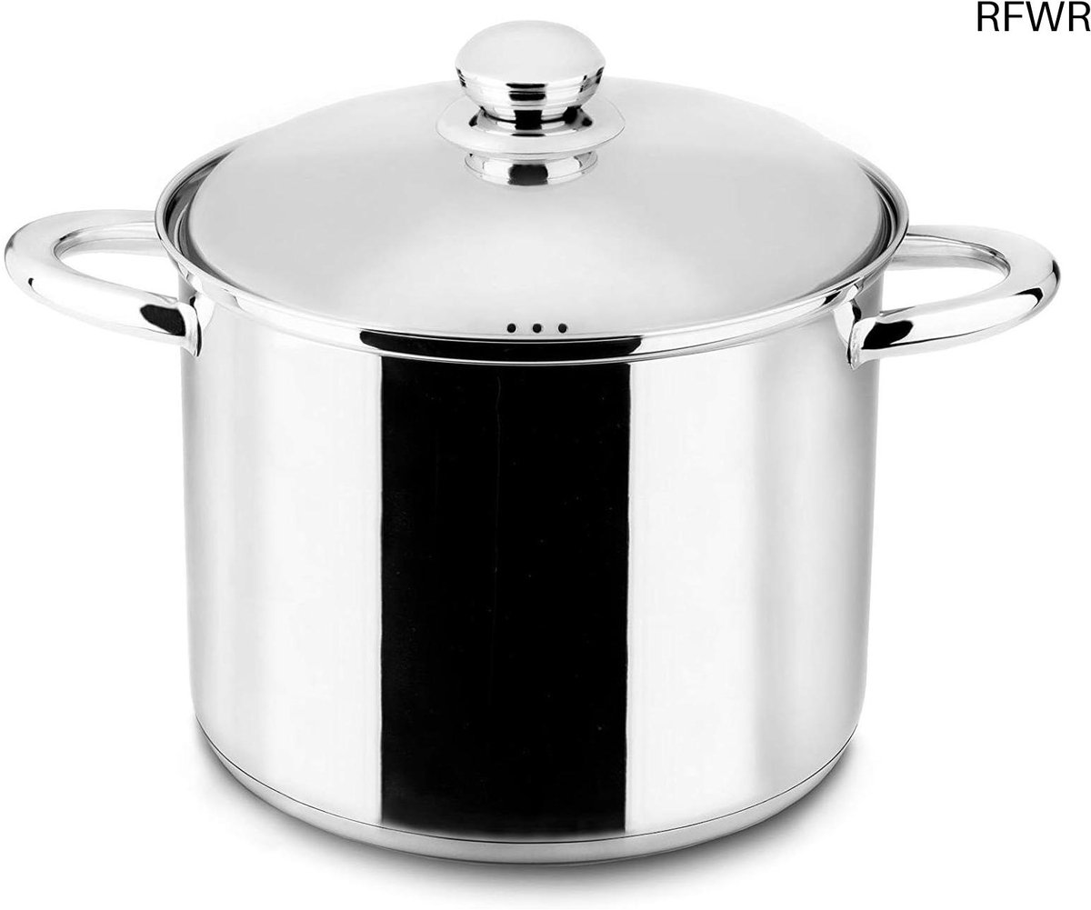 RFWR® Inductiekookpan 30 cm van roestvrij staal met deksel