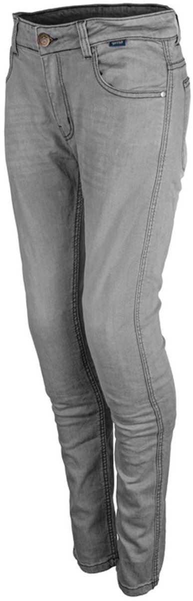 gms Rattle Slim Dames Grijze Motorjeans