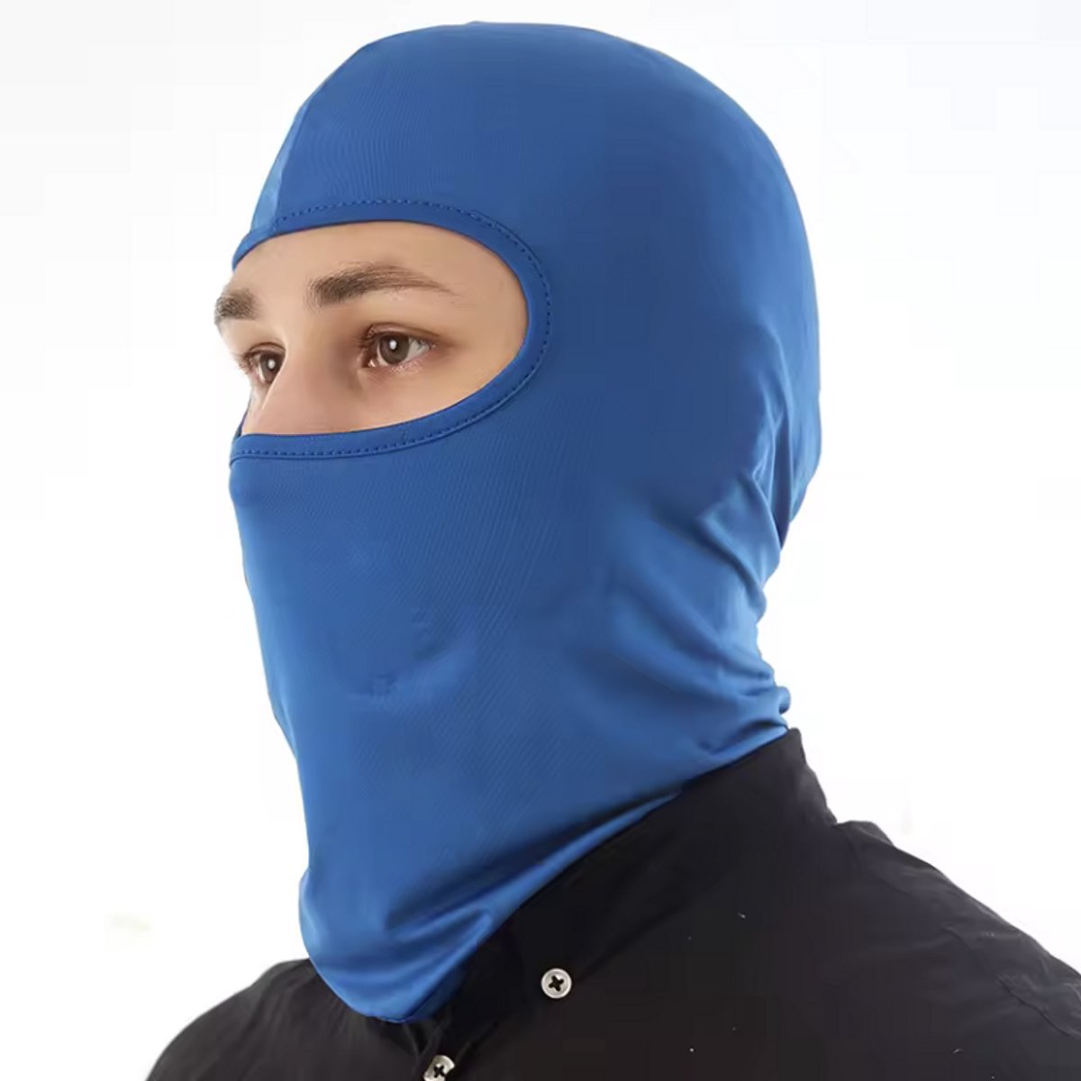 Blauwe bivakmuts Motormuts Skimuts Motormasker Skimasker Wintermuts Gezichtsbedekking tegen kou – One