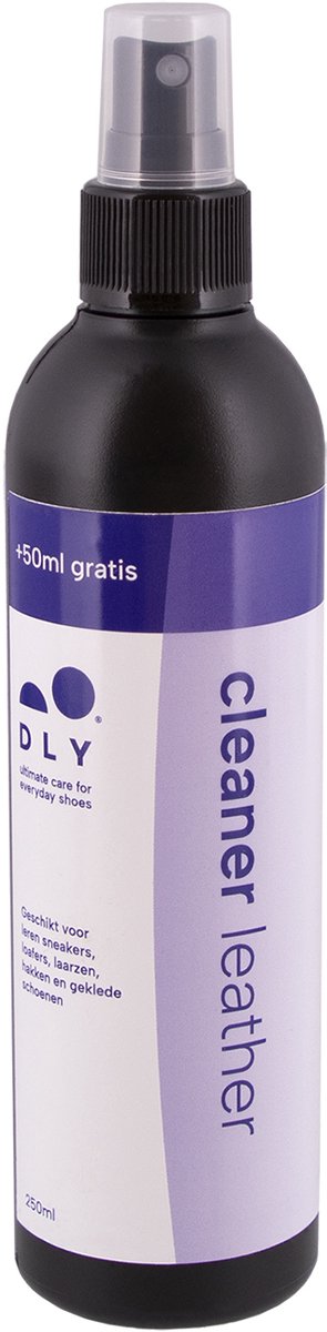 DLY Shoecare – Cleaner Leather – Leer schoonmaak oplossing - Kleurloos, Universeel - 250ML
