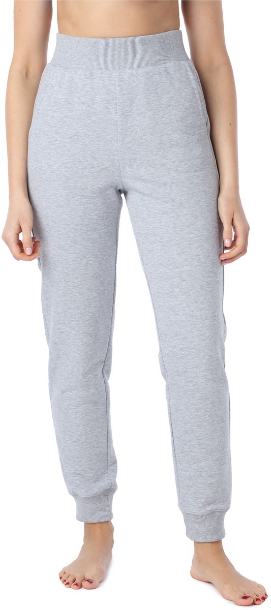 Bellivalini – Dames - Sportbroek – Katoenen – Joggingbroek - Lang Hoge Taille - Met Zakken – Melange – L - BLV-BLV50-209-TR