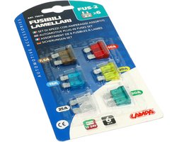 Steekzekeringset Lampa 7,5 – 30A 6 Stuks