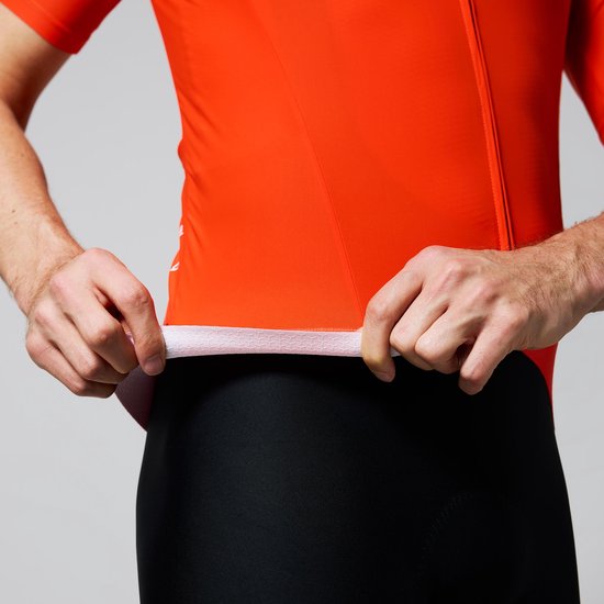 Acelera Intermediate Wielershirt - Fietsshirt Heren Korte Mouw - Wielrenshirt - Fietskleding - Oranje - Maat 2XL van Acelera — afbeelding 4