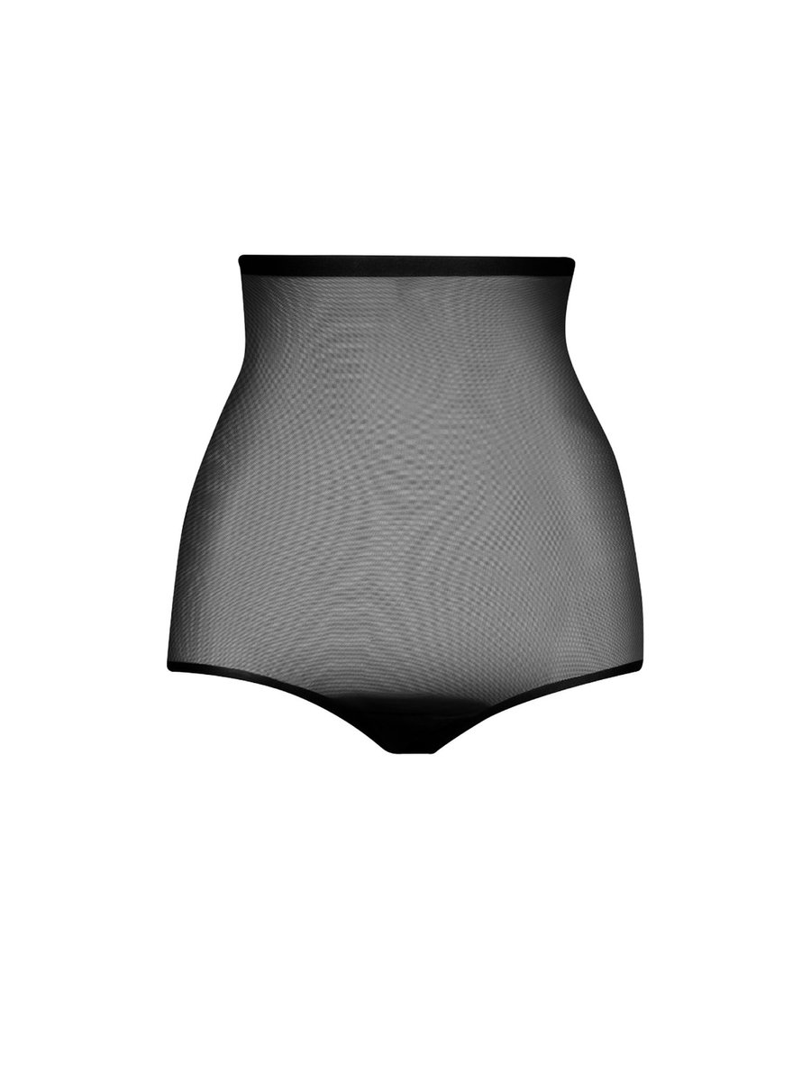 Bye Bra Forming Tulle High Waist Slip Zwart Black