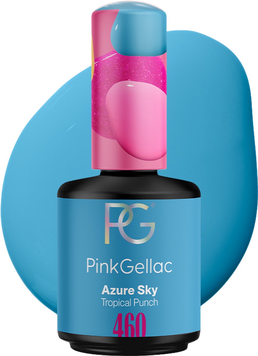 Pink Gellac Gellak - 460 Azure Sky Tropical Punch Collectie - 15ml - Gel Nagellak