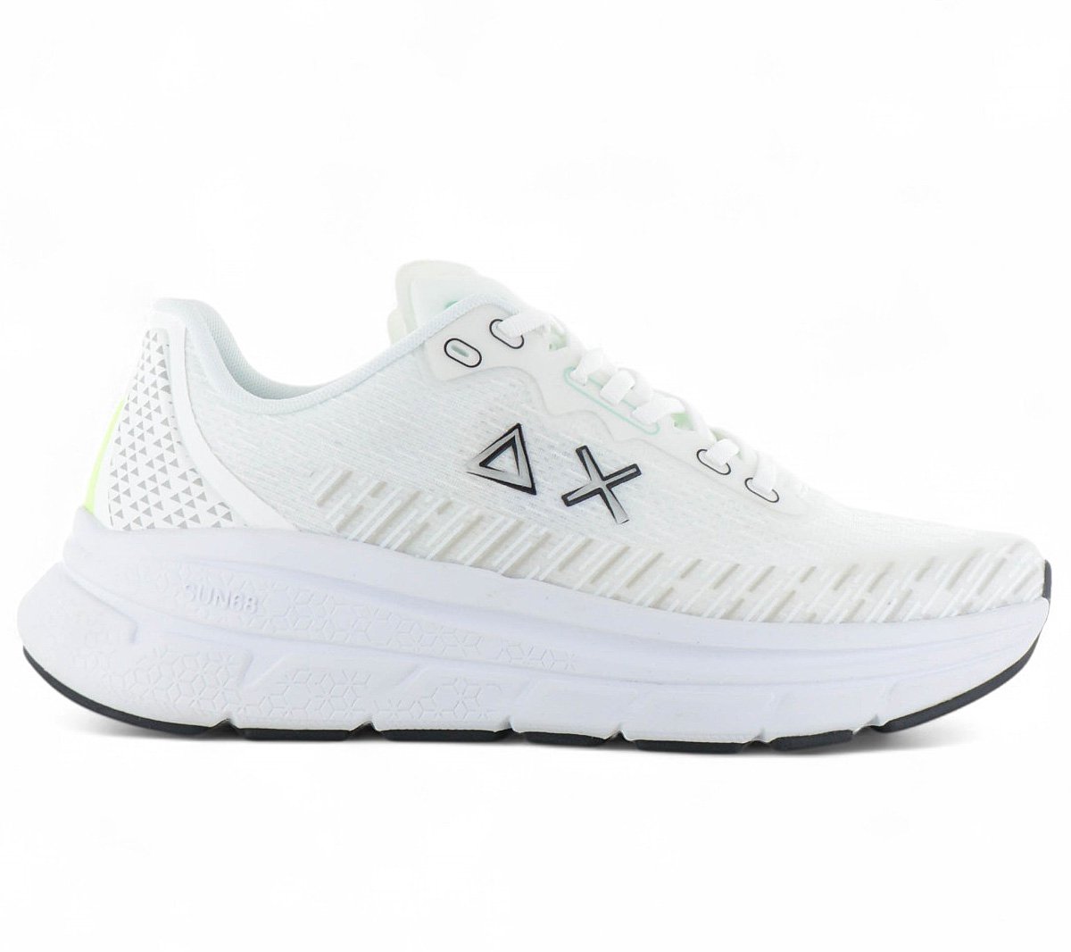 SUN68 Jupiter Air Mesh - Heren Sneakers Schoenen Wit Z35126-01 - Maat EU 43