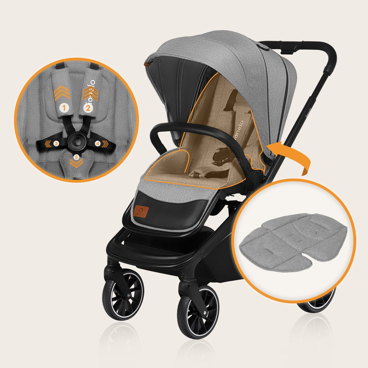 Lionelo Mika 2 in 1 - Kinderwagen - afbeelding 2