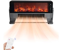 Elektrische Kachel - Draagbaar - Wandgemonteerde verwarmingsventilator - Heteluchtblazer Verwarming voor thuis - Winterverwarming Airconditioner - Efficiënte Verwarming - Instelbaar Vermogen - Grijs