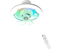 Livano Plafondventilator - Met Verlichting - Plafond Ventilator - Met Lamp - Plafonniere Met Ventilator - Met Licht