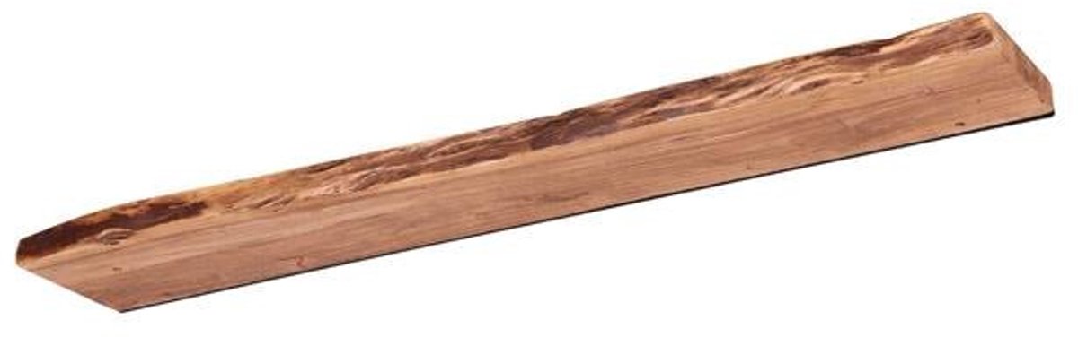 Luxe Zwevend Wandplank Hout - Muurplankje Zwevend (120 cm) - Wandplank Kinderkamer - Houten Wandplank Industrieel met Metaal - Zwevende Wandplank/ Boekenplank - Nachtkastje - Wandplanken Bruin - Muur Plank