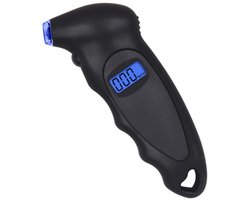 Bandenspanningsmeter - Bandenspanningsmeterlezer - Bandendrukmeter - Digitaal - Drukmeter - Controletool - Zwart