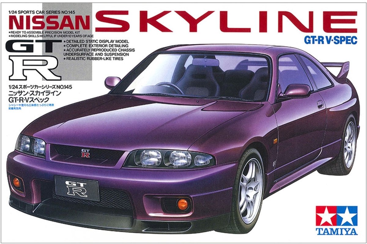 Tamiya Nissan Skyline Gt-R V.Spec Supersportwagen miniatuur Montagekit 1:24