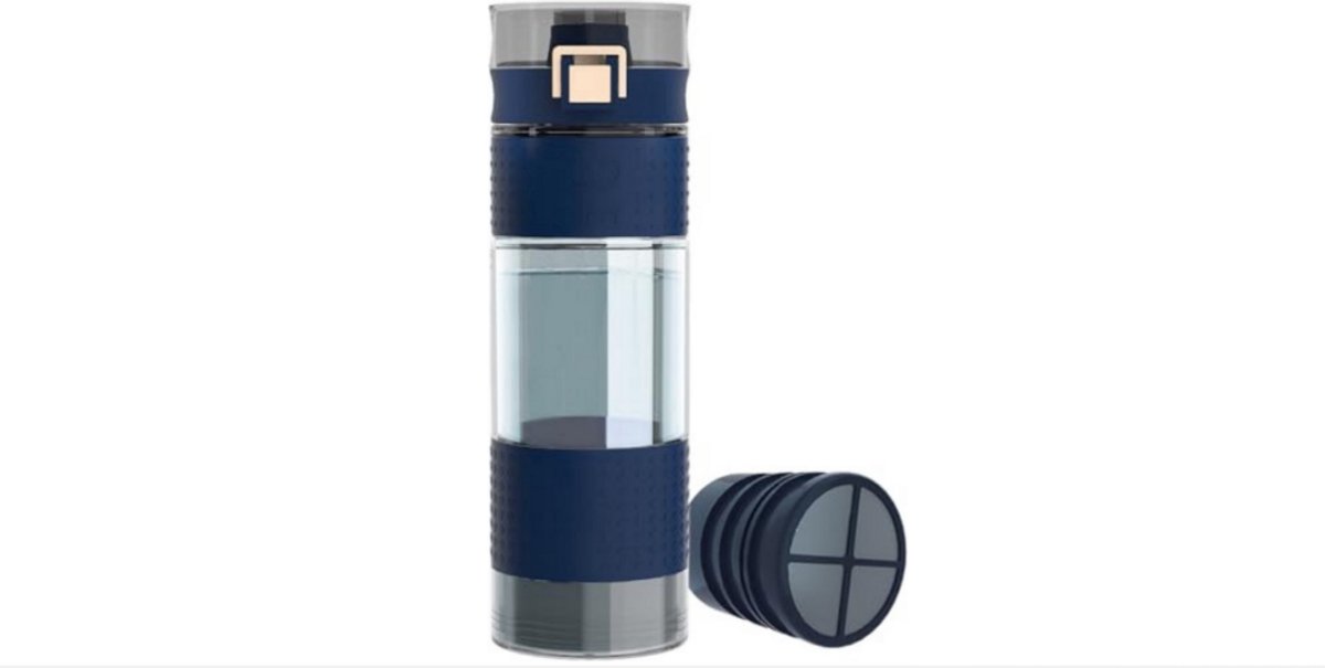 WNHB® Waterzuiveringsapparaat Outdoor Waterfilter Donkerblauw Draagbaar Zuiveringssysteem Voor Kamperen Wandelen Reizen Noodgevallen