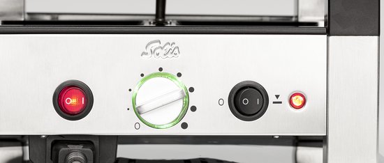 Solis Raclette & Pizza Grill - Gourmetstel 4 Personen - Raclette Gourmet Stel - Tafelgrill met 4 Verschillende Functies — afbeelding 4