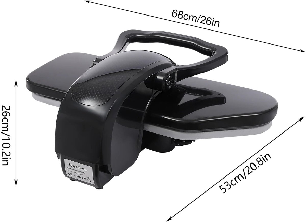 Stoompers – Stoomstrijkijzer – Strijkapparaat – Kledingpers – 2200W Vermogen – 1 Liter Watertank