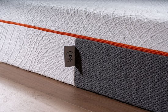 BSS Bedding Elite Matras - 140x200 Anti Slip Matras - 7-Zone Memory Foam Matras - 22 cm Dikte - Anti-Slip Onderzijde - HR & Steun Foam - Luxe Comfort