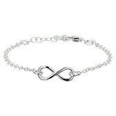 GLAMS - Bracelet Infinity 2,0 mm 17 + 2 cm - Argent