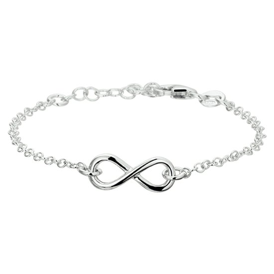 GLAMS - Bracelet Infinity 2,0 mm 17 + 2 cm - Argent