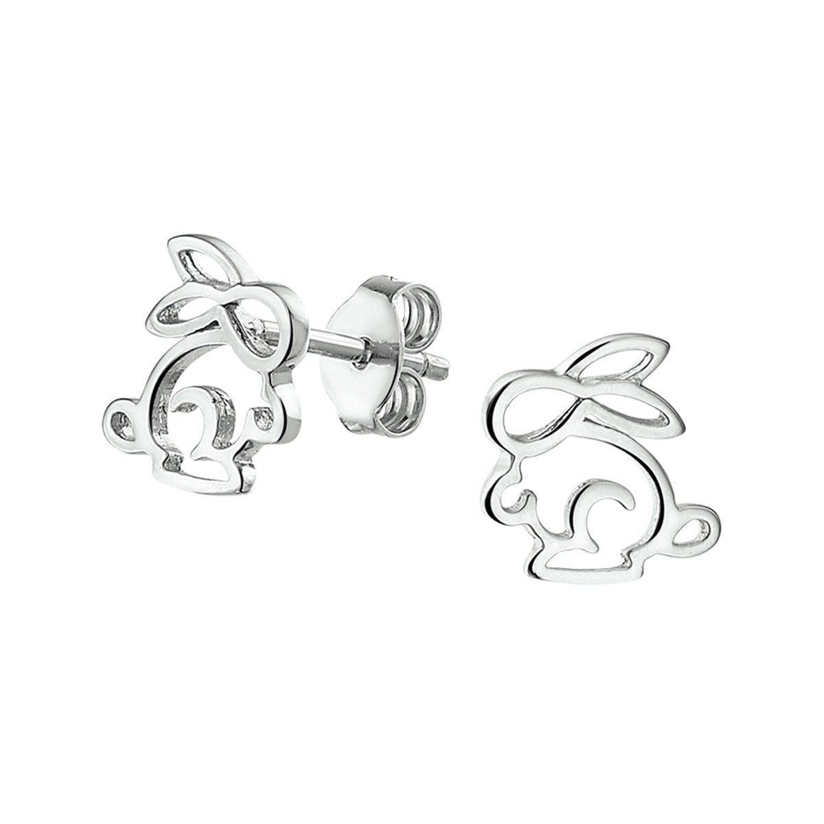Yep! oorknoppen konijn - Zilver