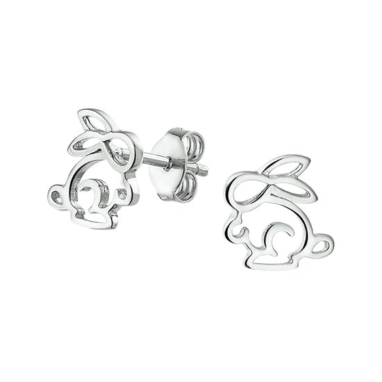 Yep! - Boucles d'oreille clous Lapin - Argent