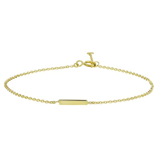 SPARKLE14 - Bracelet Barrette 1,1 mm 16,5 - 18,5 cm - Or