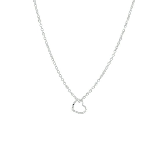 Glams ketting hart 1,2 mm 40 - 42 - 44 cm - Zilver