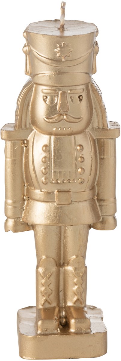 J-Line kaars Notenkraker - goud - small - 4U