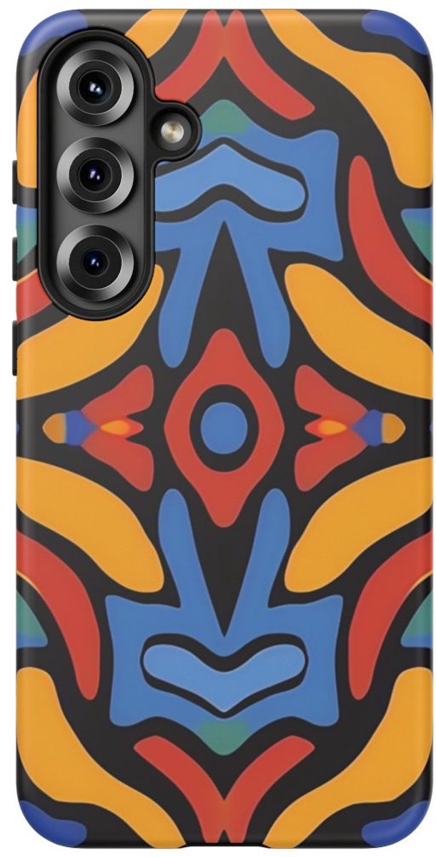 Kleurrijk Abstract Patroon – Telefoonhoesje Geschikt voor Samsung Galaxy S25 Plus