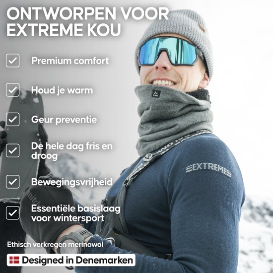 DANISH ENDURANCE Extreme Thermo Leggings - Heren - Merino Wol - Thermobroek - Zwart - Maat S — afbeelding 2
