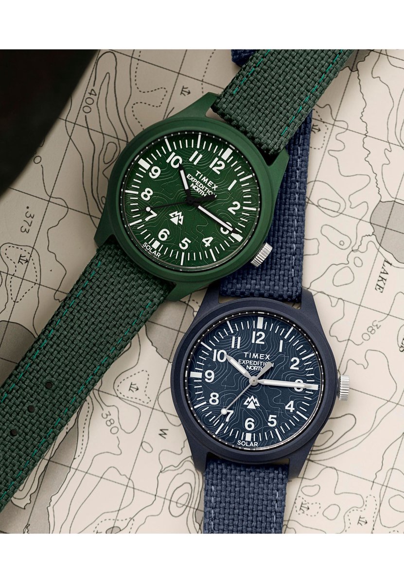 Timex Expedition Northâ® Traprock Solar Kwarts Analoog Horloge Blauw Case: 100% Recycled Material | Armband: 100% Recycled Material 40 mm TW2W71000AJ, TW2W71200AJ