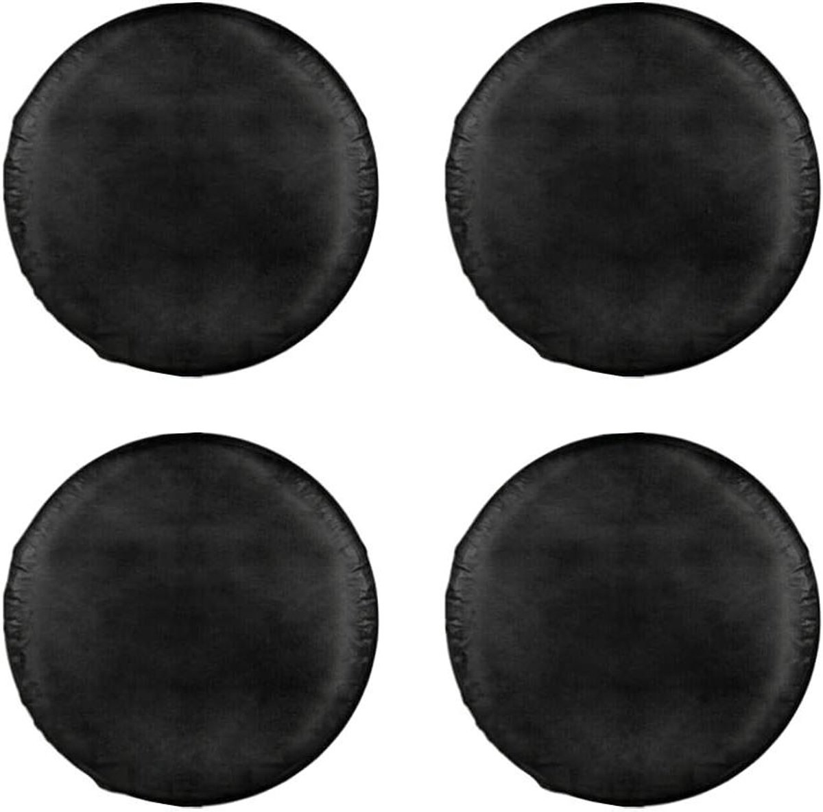 Image of 4 Stuks Universele Waterdichte Bandenhoezen voor 18" tot 21" Diameter - Weerbestendig en Stofdicht - Zwart - Auto, Trailer en Truck
