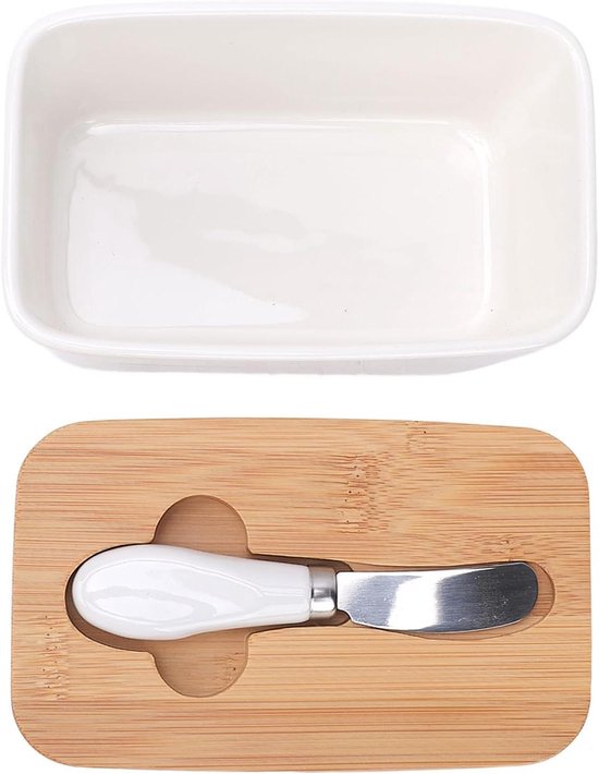 Bunzlau knoflook pot met deksel Teckel